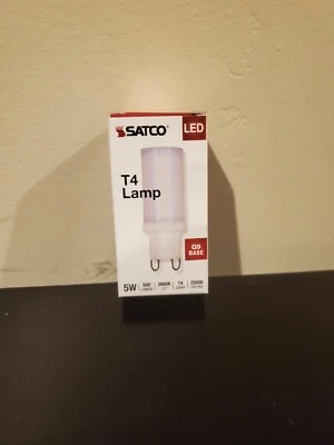 Satco #S11236 5 watt LED T4 120V G9 base/500 lumen/3000*K - Image 1 of 4