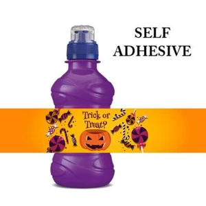 HALLOWEEN PARTY FRUIT SHOOT DRINK BOTTLE LABELS WRAPPERS STICKER TRICK TREAT - Picture 1 of 1