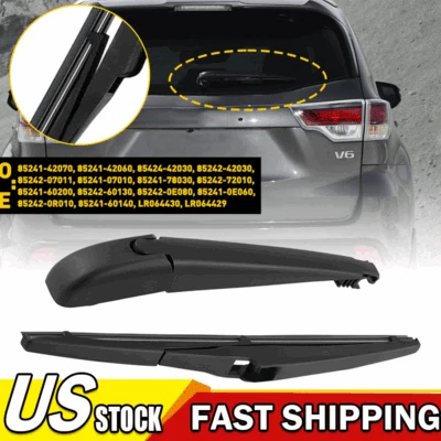 Rear Wiper Arm & Blade For Toyota Highlander 2008 2009 2010 2011 2012 2013 -2015 - Image 1 of 4