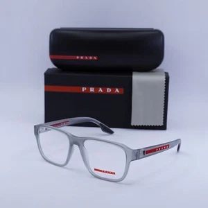 Prada Sport PS04NV 14C1O1 Gris Transparente Goma 54mm Anteojos Nuevos Auténticos - Imagen 1 de 7