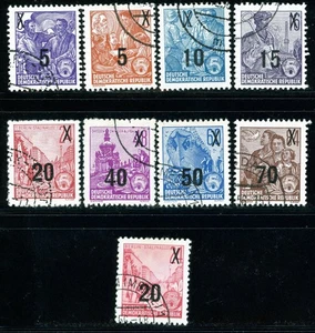 Stamps DDR, Scott # 216-223 and 223A used, complete set - Picture 1 of 1