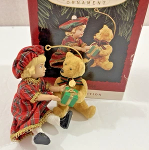 Hallmark 1994 Lucinda and Teddy Special Edition Christmas Ornament w/Box - Picture 1 of 5