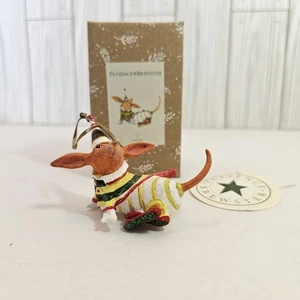 Patience Brewster Christmas Krinkles Mini Dackel Christmas Dept 56 Ornament - Bild 1 von 9