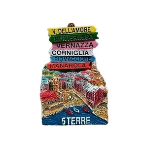 MAGNETE CALAMITA RESINA FRIGO  SOUVENIR MAGNET CINQUE TERRE LIGURIA - Foto 1 di 1