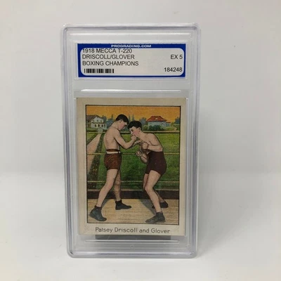 Tarjeta de tabaco de boxeo Patsey Driscoll and Glover 1910 T220 Mecca Cigarettes Foto 1 de 4