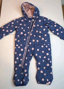 Roxy Baby Dry Flight 10K Snow Suit Bunting Sz 18 Months EUC B3 - Picture 1 of 13