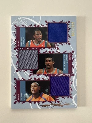 Camiseta Topps Game Worn 2007 Amare Stoudemire, Shawn Marion & Boris Die/249 Foto 1 de 4
