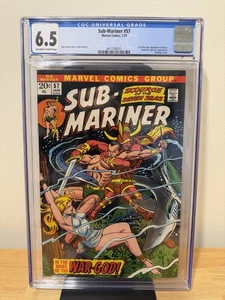 Sub-Mariner 57 1973 1st Silver Age App Of Venus, Namorita & Ares App CGC 6.5 - Picture 1 of 10