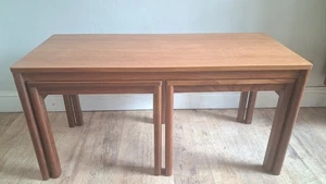 Original 1970's DANISH Teak  Mid-Century Nest of Tables, Drinks/Coffee Tables - Picture 1 of 14