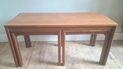 Original 1970's DANISH Teak  Mid-Century Nest of Tables, Drinks/Coffee Tables - Image 1 of 4