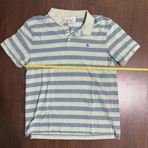 Pinguin gestreiftes Poloshirt grün blau Herren XL Oberhemd - Bild 1 von 4