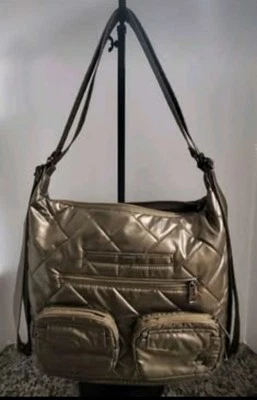 Lug Zipliner 2 Convertible Backpack, Hobo, Crossbody Bag, Sand  NWT - Image 1 of 4