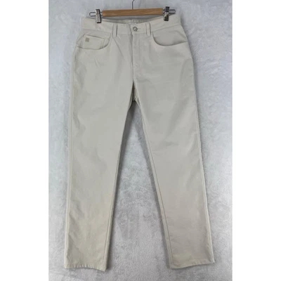 Pantalones Peter Millar Para Hombre 30x30 EB66 Golf Flex Performance 5 Bolsillos Tostado *Alterado Foto 1 de 4