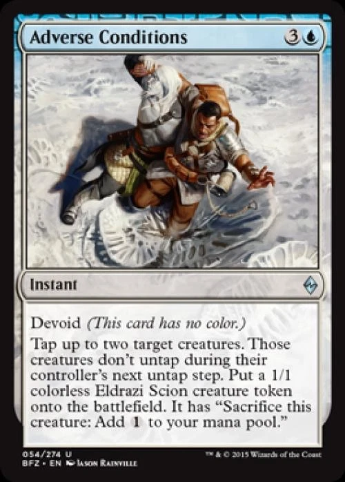 Adverse Conditions -Foil Medium Play MTG Battle for Zendikar - Image 1 of 1