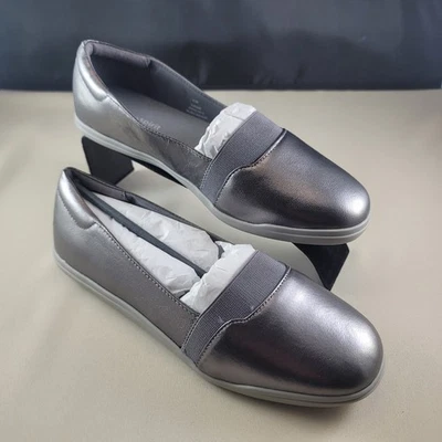 Easy Spirit Brylee женщин серый кожаный скольжения на балетки туфли 6,5 M Y2K новый - Изображение 1 из 4