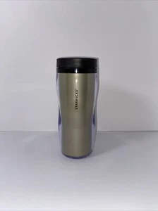 2016 Gold Starbucks Insulated Tumbler Cup with Black Lid - Picture 1 of 12