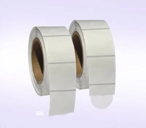 2.000 Guarnizioni Trasparenti Confezione Vendita al Dettaglio 1" Pollice Cerchio Rotondo Wafer Adesivi/Etichette... - Foto 1 di 4