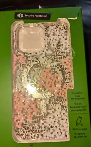 KATE SPADE iPhone 15 Pro Max Magsafe Protective Back Case - Pink Floral New - Picture 1 of 13