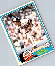 1981 O-Pee-Chee Sammy Stewart #262 Baltimore Orioles Baseball Card