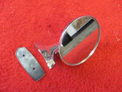 Espejo retrovisor izquierdo cromado Olds Cutlass 442 1967 nuevo en stock GM # 230368 Foto 1 de 4