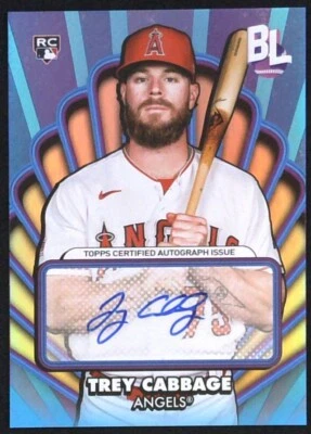 2024 Topps Big League Trey Cabbage Auto Rookie RC Angels OAA-TC - Image 1 of 2