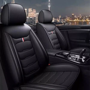 For 1998 to 2018 VW Beetle Car Front Seat Covers PU Leather Full Protector Pad - Picture 1 of 7