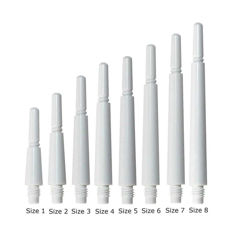 COSMO DARTS COSMO FIT SHAFT GEAR NORMAL-SPINNING DART SHAFTS - WHITE - SET OF 3
