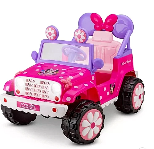 Kid Trax 6v Disney Minnie Mouse Flower Power 4x4 Powered Ride-on Pink