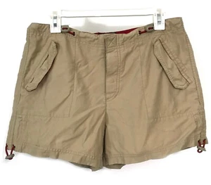 American Eagle Outfitters Women's Cargo Shorts Size 10 Beige Vintage 2000s - Picture 1 of 11