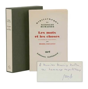 Les mots et les choses ~ SIGNED by MICHEL FOUCAULT Order of Things FIRST EDITION - Picture 1 of 6