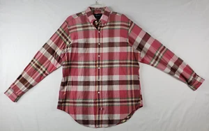 Camicia uomo Ralph Lauren tessuto a mano Madras a quadri manica lunga taglia large 100% cotone - Foto 1 di 11