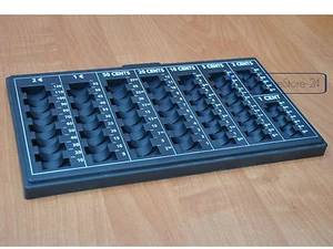 Groß Euro Münzeinsatz Münzsortierer Münzbrett Zählbrett 330x180mm NEU - Bild 1 von 2