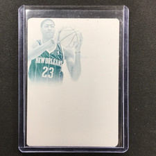 2013-14 National Treasures ANTHONY DAVIS 2012-13 Printing Plate 1/1 Cyan #28