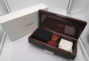 Cartier Rare vintage wooden box kit connoisseur with loupe like new condition - Picture 1 of 11