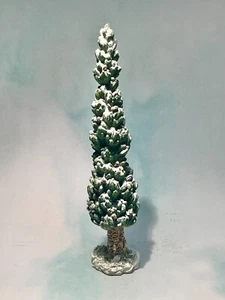 DEPT 56 VILLAGE LANDSCAPE - SNOWY EVERGREENS 52613 MEDIUM SINGLE TREE 7" #1 - Picture 1 of 2