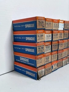 Lot Of 40 New Old Stock Sprague Capacitor Twist Lok NICE - Picture 1 of 4