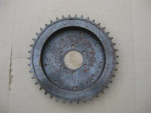 1940 Puch 125cc Prewar New Part Brake Drum Sprocket 44 Tooth Sprocket NOS - Picture 1 of 16