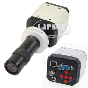 2.0MP HD Microscope Industrial Lab Camera VGA USB AV + 50mm Zoom C-mount Lens AU - Picture 1 of 6