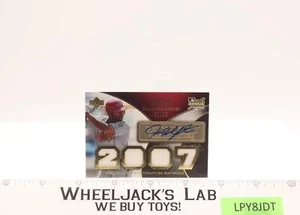 Tarjeta de parche de novato Justin Upton exquisita cuádruple autografiada 2007 cubierta superior - Imagen 1 de 2