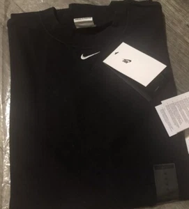 Nike HERREN Schwarz 100% Baumwolle Kurzarm Pull Over SHIRT Größe Small S Neu - Bild 1 von 19