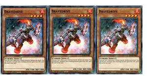 Yugioh - 3X Bravedrive - Common - 1st Edition - BODE-EN093 - Near Mint - Picture 1 of 1