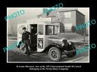 OLD 8x6 HISTORIC PHOTO OF St LOUIS MISSOURI THE PEVELY DAIRY MILK TRUCK c1932