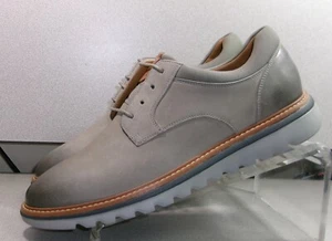 594717 MS50 ALGOOD PLAIN TOE MEN'S SHOES 9 M GRAY LEATHER JOHNSTON & MURPHY - Picture 1 of 8