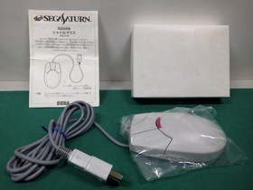 Sega Saturn Shuttle Mouse white HSS-0139[white boxed, no pad]. JAPAN. New! 41544