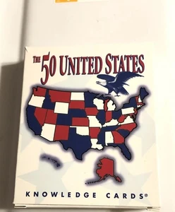 50 States Knowledge Cards Reference Cards Educational Flash cards Teaching Cards - Picture 1 of 2
