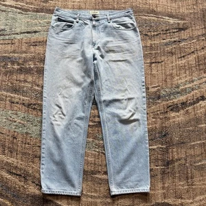 Men's Vintage 2000's L.L. Bean Natural Fit Lightwash Blue Denim Jeans Sz 36 x 30 - Picture 1 of 6