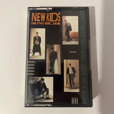 NEW KIDS ON THE BLOCK - LET'S TRY IT AGAIN/DIDN'T I (BLOW) (UK CASSETTE SINGLE) - Image 1 of 3