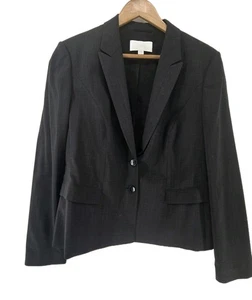Boss Hugo Boss Damen Schwarz Wolle Blazer Größe 14 - Bild 1 von 5