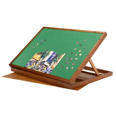 Puzzle Magic Wooden Tabletop Puzzleboard - Adjustable Jigsaw Puzzle Easel - Image 1 of 4