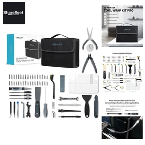 Creality Kit d'outils pour imprimante 3D Pro 74pcs Toolkit, post-traitement de modèle 3D Dru... - Photo 1/10